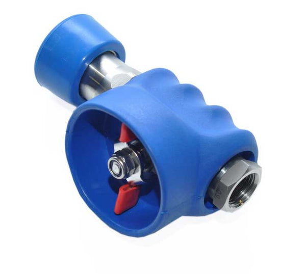 1/2" Stainless Steel Valve in Rubber Protection with Quick Coupler (CABV202)