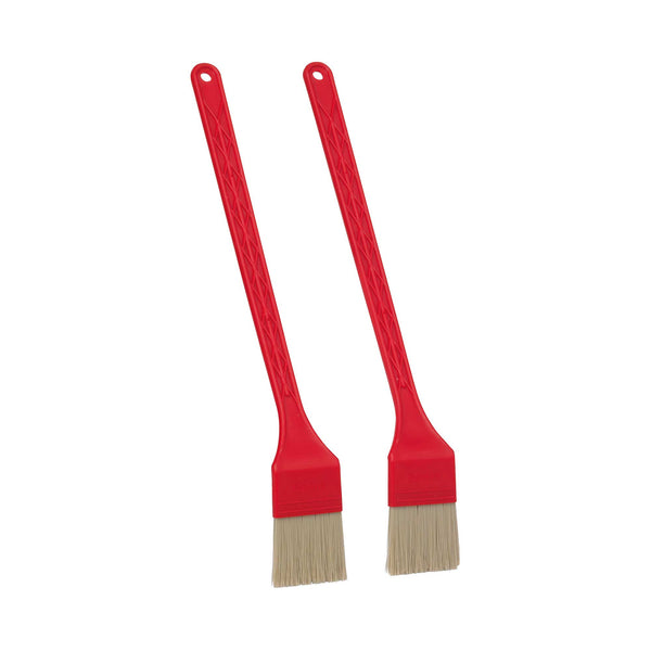 16" Heat Resistant Toaster Brushes, Medium, 2pcs., Red (V30024)