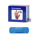 Metal Detectable Premium bandages, 1" x 3", 100/pack (DP8025) - Shadow Boards & Cleaning Products for Workplace Hygiene | Atesco Industrial Hygiene