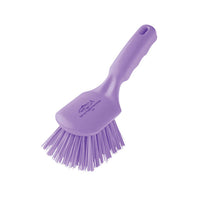 10" Stiff Short Handled Brush (D4) - Shadow Boards & Cleaning Products for Workplace Hygiene | Atesco Industrial Hygiene