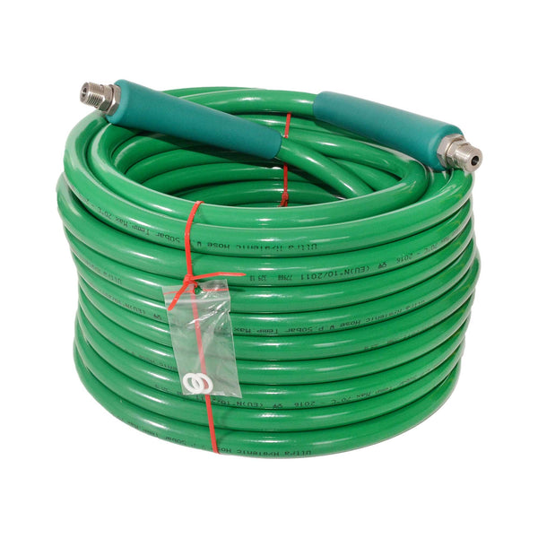 66" 1/2" Ultra Hygienic PVC Hose with Stainless Steel Crimped Fittings EXT Thread (CA010120EXT)
