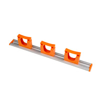 20" Rail with 3 Hold2 hangers (HD7) - Shadow Boards & Cleaning Products for Workplace Hygiene | Atesco Industrial Hygiene