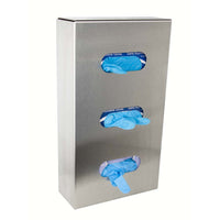 Stainless Steel Triple side loaded glove dispenser (A6103)